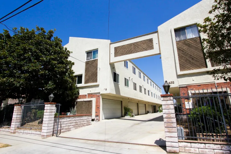 The view of Monterey Townhomes from the street