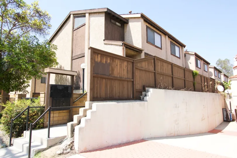 The privacy fence along Palmetto Townhomes in Alhambra California