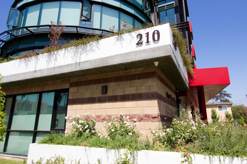 The landscaping around Park View Place