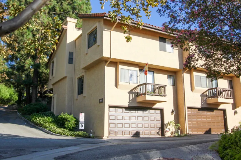 The balcony at Ramona Estates in Alhambra California