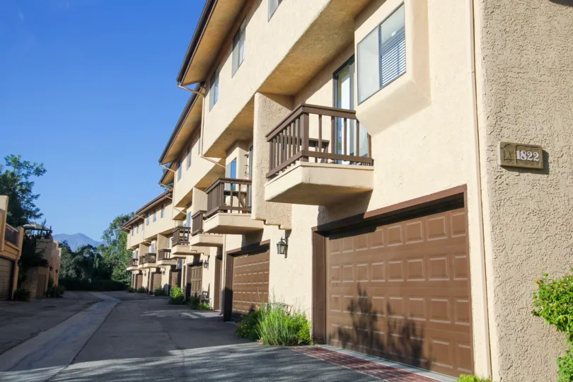 The private garages for Ramona Estates residents