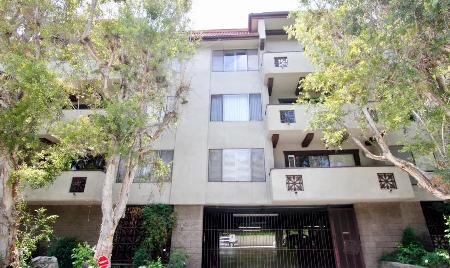 853 Le Doux is a big building and the balcony view is beautiful
