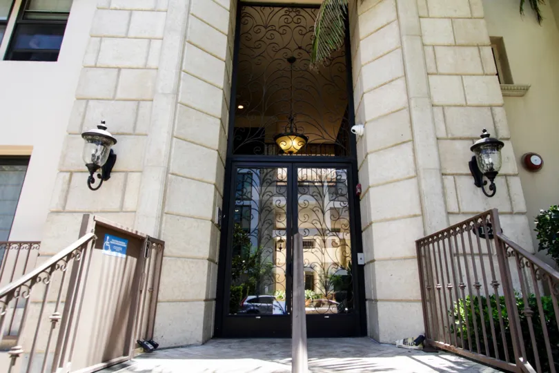 The entrance into Clark Regency