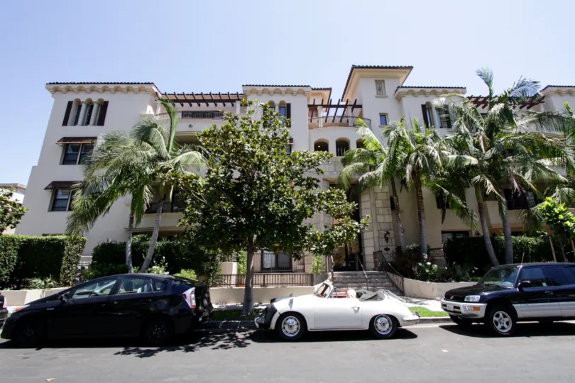 The curb at the Clark Regency in Beverly Center