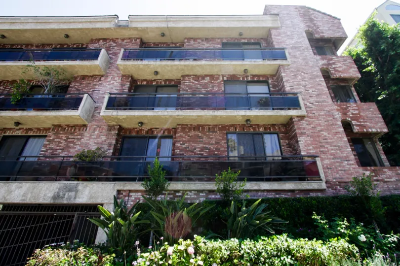 The balconies at Doheny Square