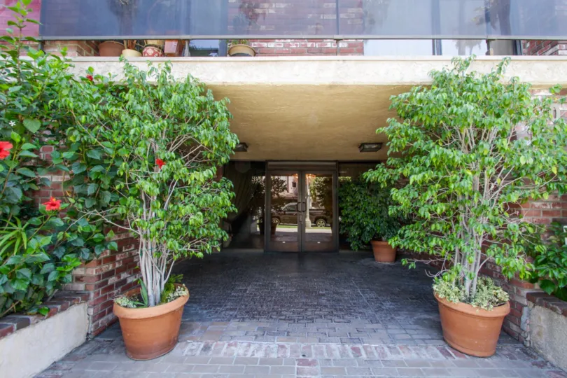 The entrance into Doheny Square in Beverly Center