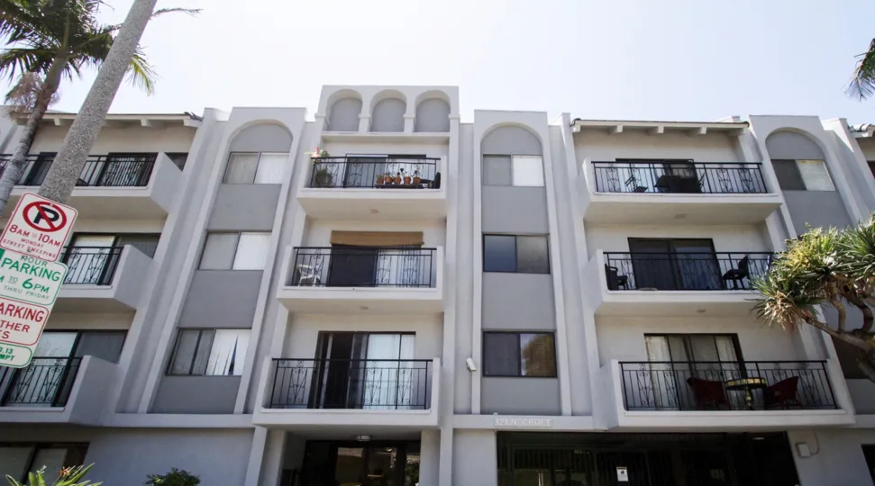 The balconies at Garanada Square in Beverly Center