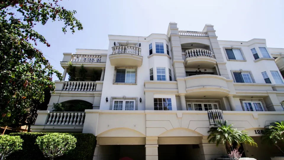 The architecture of the Le Chambord in Beverly Center