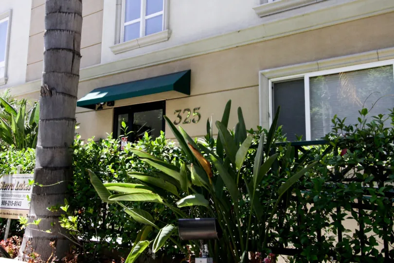 The landscaping around the Russell Square in Beverly Center