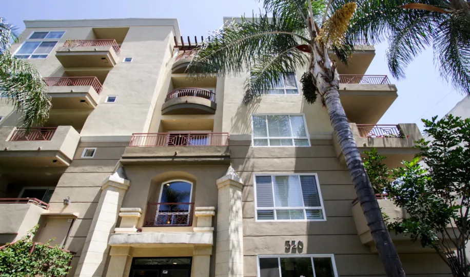 The balcony seen at Willaman Mews in Beverly Center