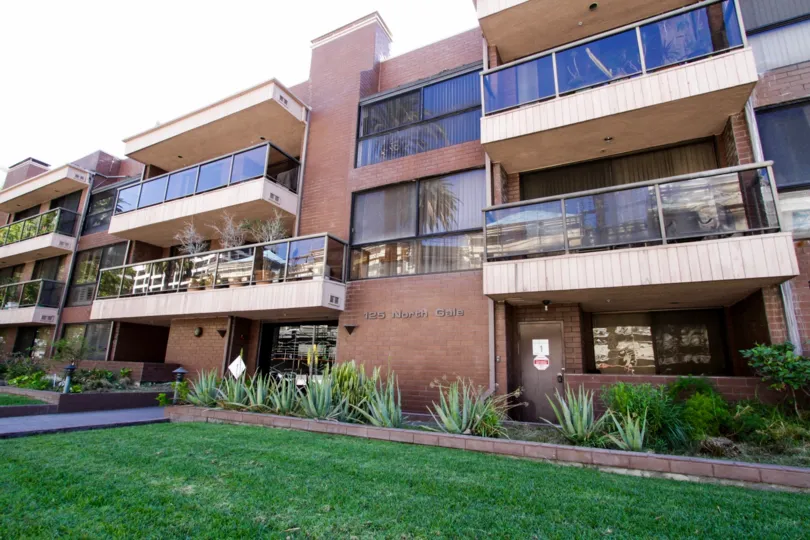 The balconies for units within 125 N Gale