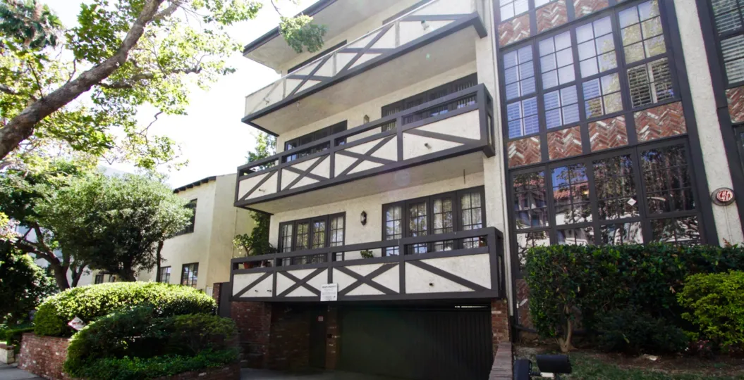 The balconies seen on 133 S Oakhurst