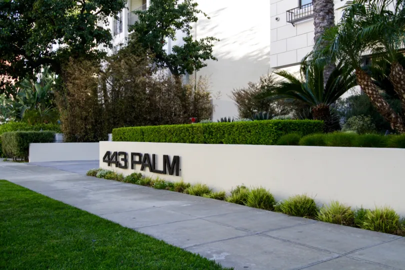 The numbers and address of 443 N Palm Dr in Beverly Hills
