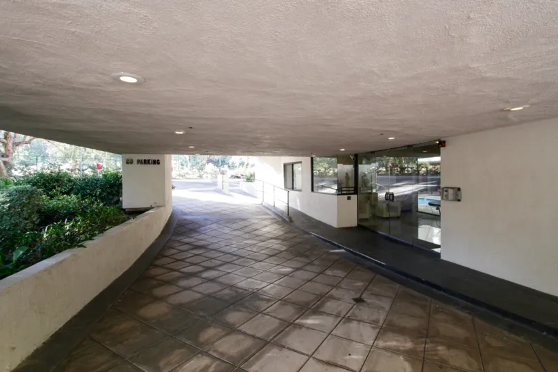 The drop off point for residents at 450 N Maple Dr