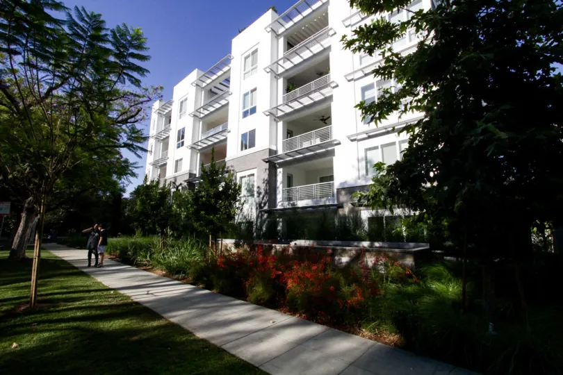 The landscaping of 460 N Palm