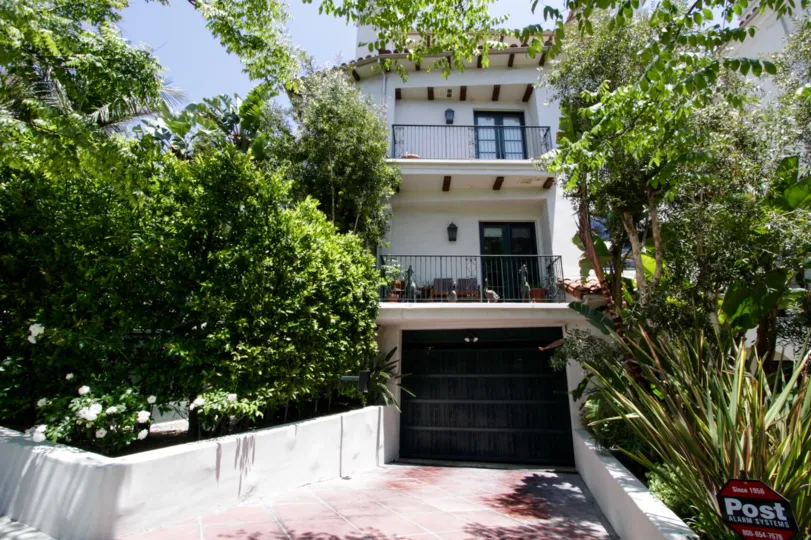 The private parking at Barcelona in Beverly Hills