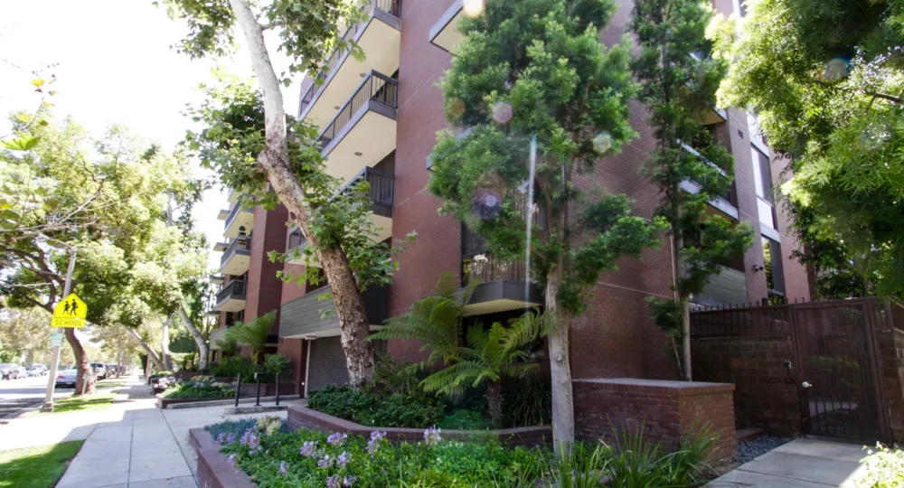 The landscaping of the Beverly Hills Pinnacle