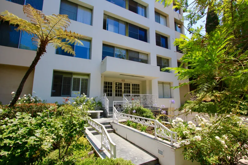The entryway into the Beverly Hills Town House