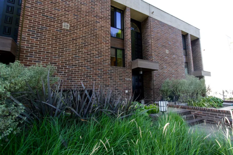The greenery around the Burtonhill Townhomes