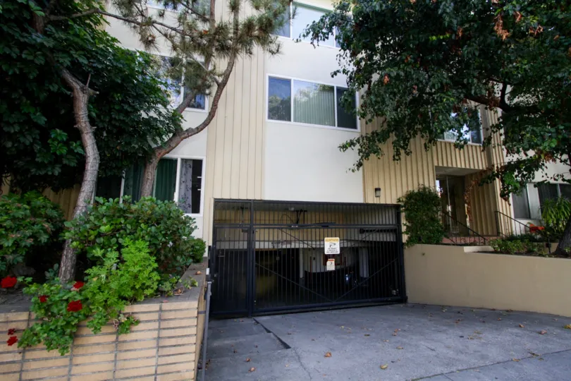 The parking garage for Clifton Terrace in Beverly Hills
