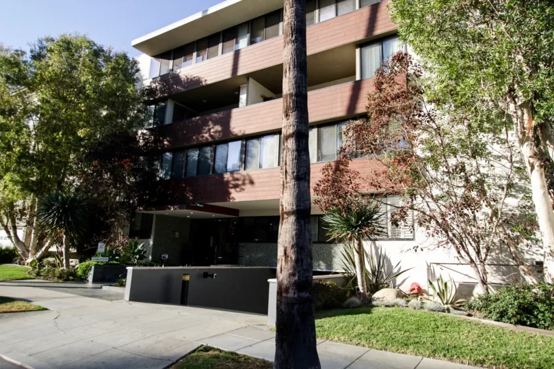 The parking for Crescent Condos in Beverly Hills