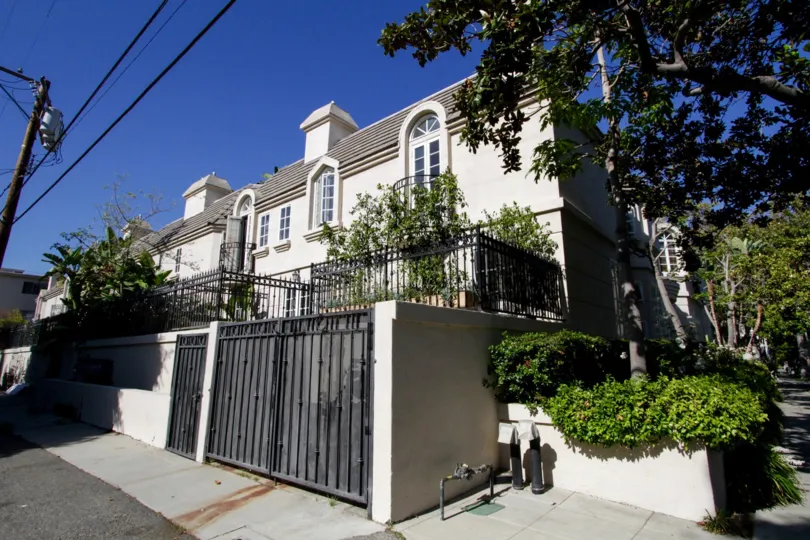A gated area of Dayton Way