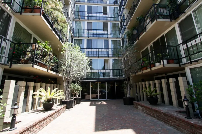The entryway into Durant Towers