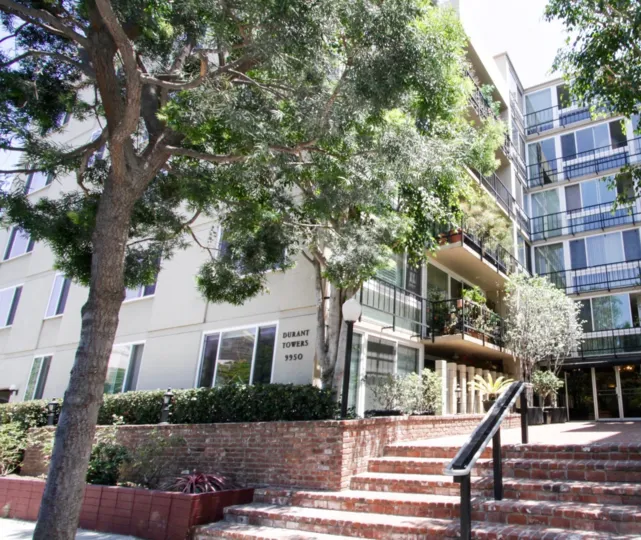 The landscaping found throughout the Durant Towers