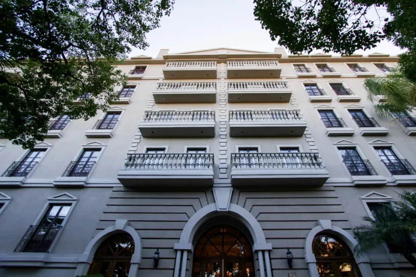 The balconies seen at Le Faubourg St Louis