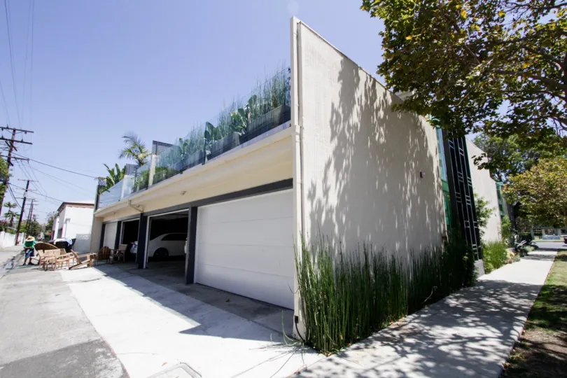 The parking for McCarty Courtyard