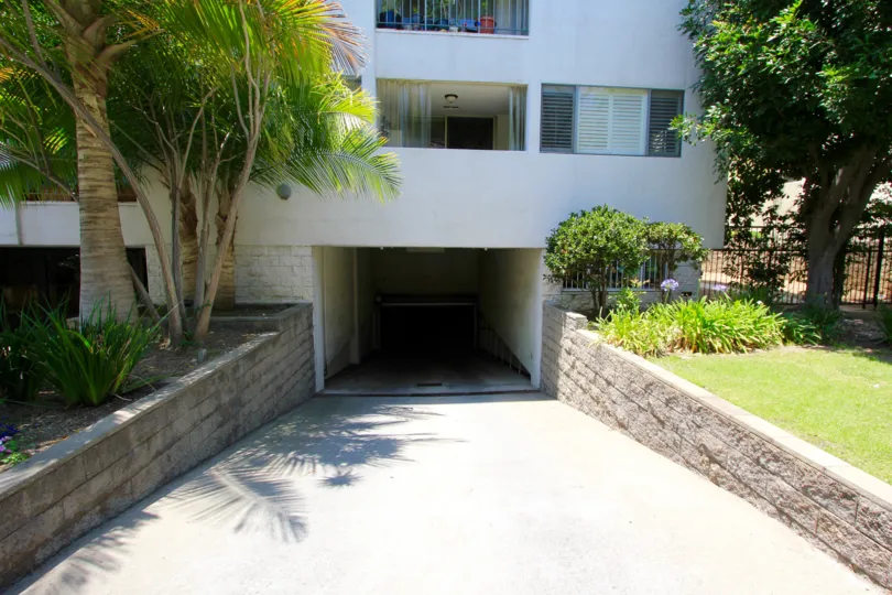 The parking for Oakhurst Condominiums