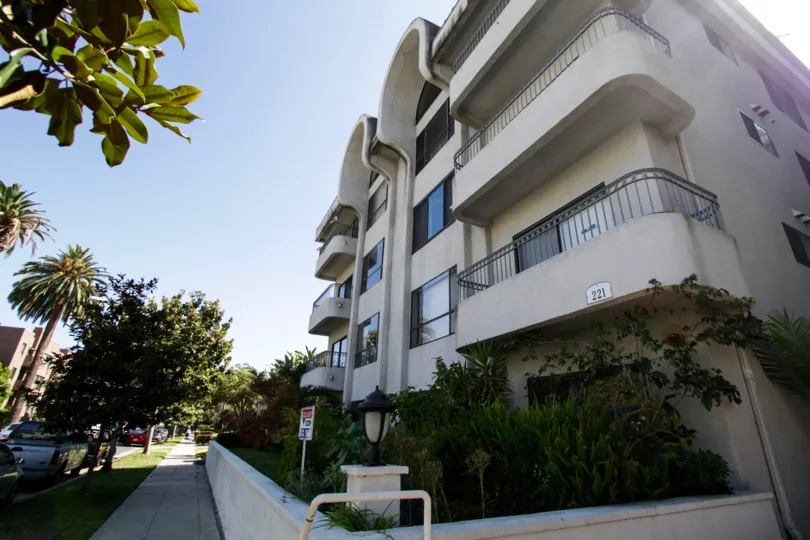 The balconies seen in the Park Beverly