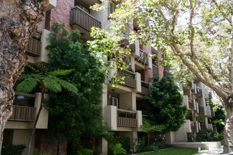 The balconies seen at Linden Drive