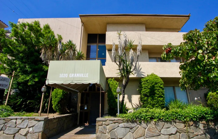 The well kept landscape of 1020 Granville in Brentwood, California.