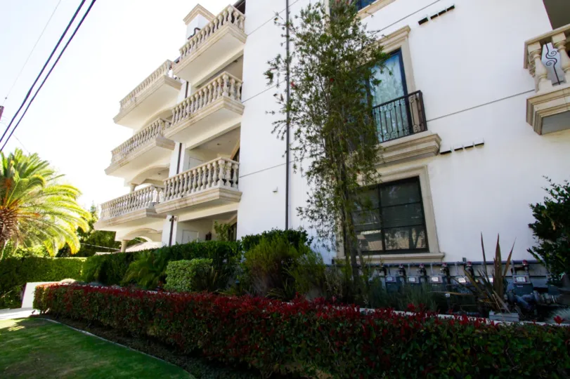 Balconies extend out from the 11715 Chenault condos