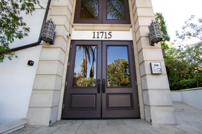 Large double front door entrance to 11715 Chenault