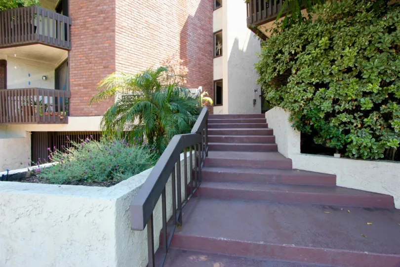 Nice sunny day to take the stairs in Brentwood, California