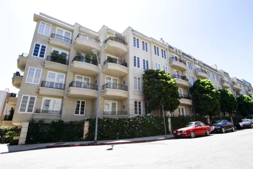 Beverly Court is a large and magnificent condo building