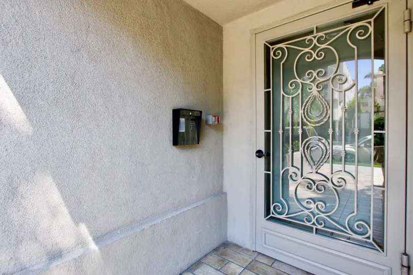 Security box by the front door at Brentwood Darlington in Brentwood California