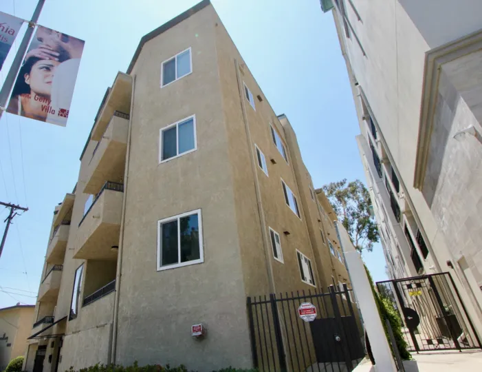 Two story entry to the Brentwood Estates condos