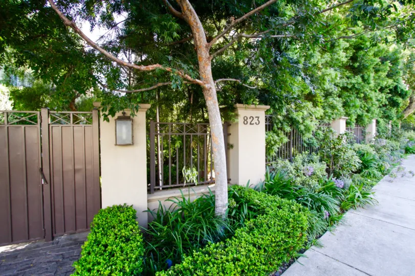 Lush greenery surrounds the Brentwood Garden Villas grounds