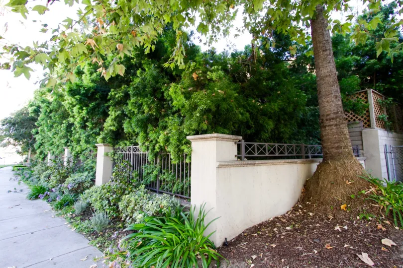 Planters throughout the Brentwood Garden Villas property are meticulously maintained