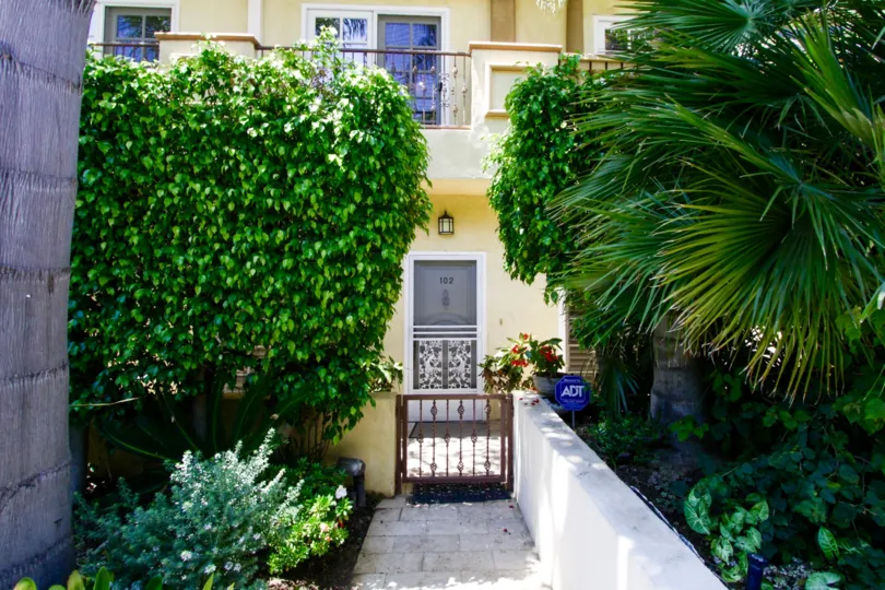 First floor units at Brentwood Goshen have private courtyard entrances