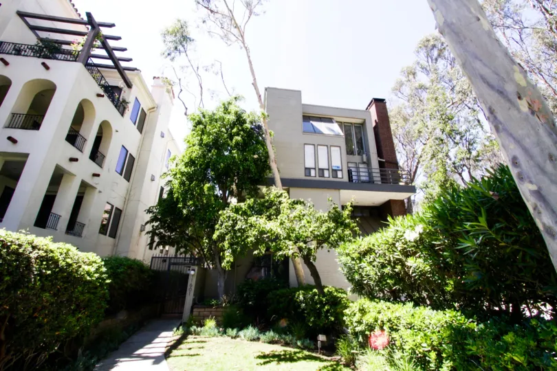 The Brentwood Somerset building sits back from the street