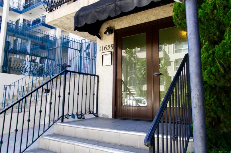 Entry door to Chenault Towers in Brentwood