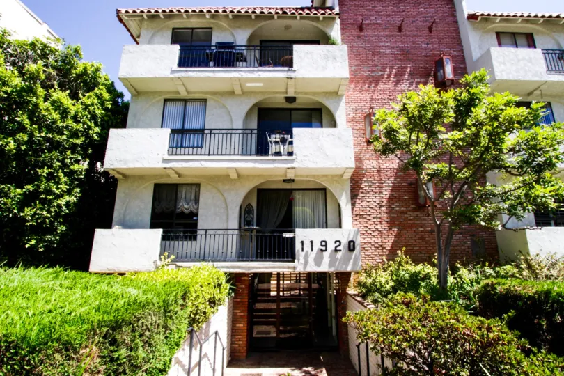 Entry doors to the Las Leonas condos