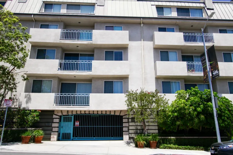 Gated parking entrance to Montana Regency