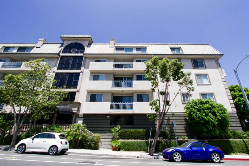 Balconies extending from the front of Montana Regency Condos