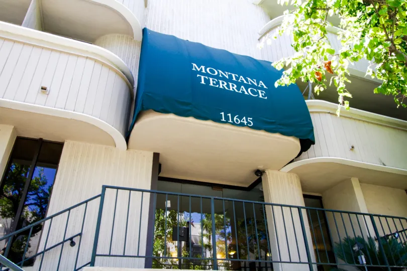 Canopy over the Montana Terrace entrance
