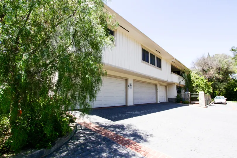 Individual garages for the Sunset Brentwood condos